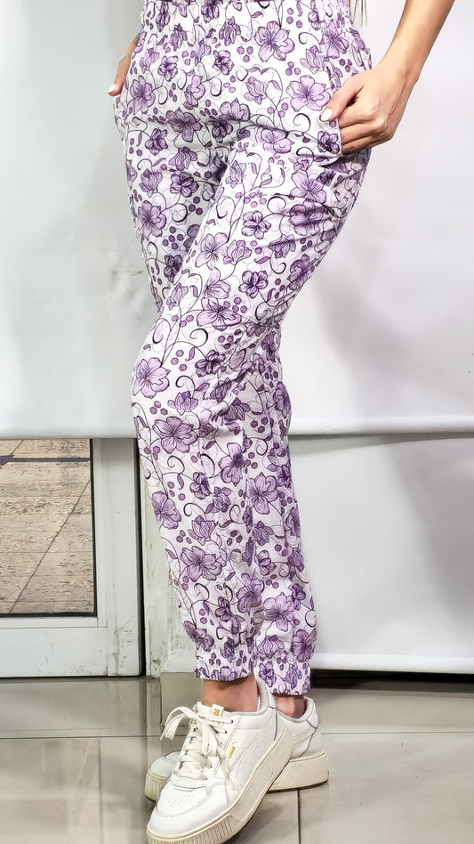 Women's Jogger Pants Stretch 501 Lilac Beauty