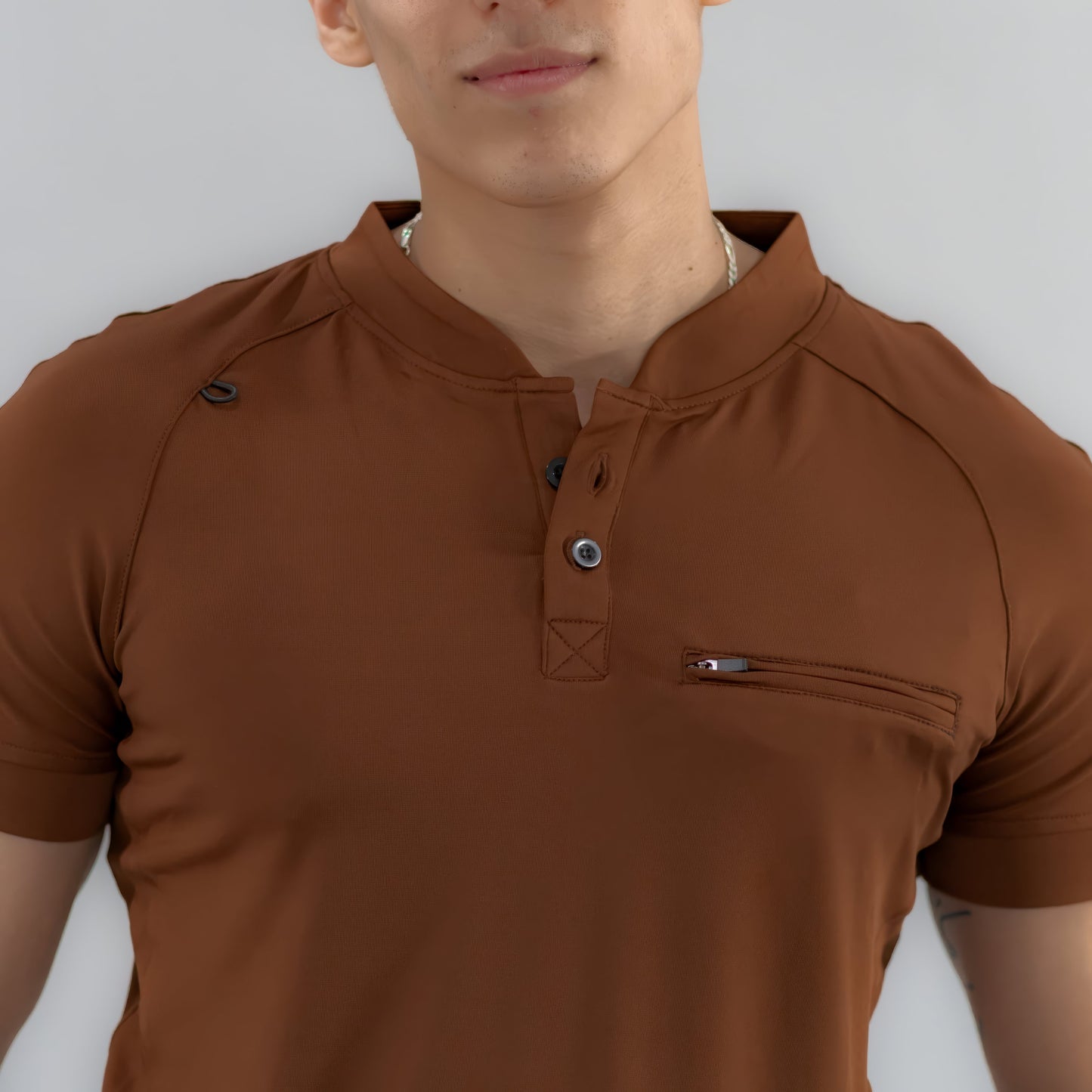 Men's Top 901 Brown Super Stretch, Scrubs 901