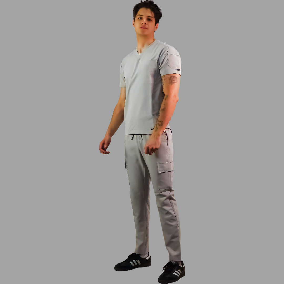 Men’s Scrub Top style 300 Pearl Gray