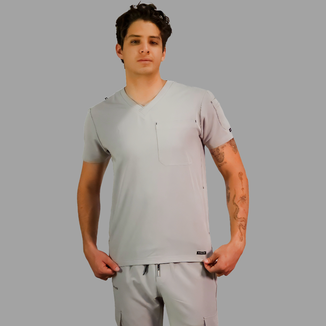 Men’s Scrub Top style 300 Pearl Gray