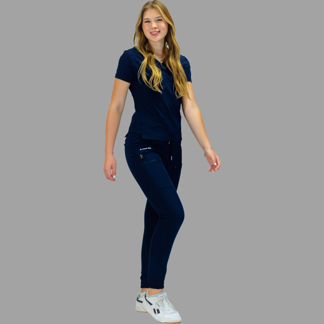 Women’s Waterproof Navy Top, Scrubs style 300