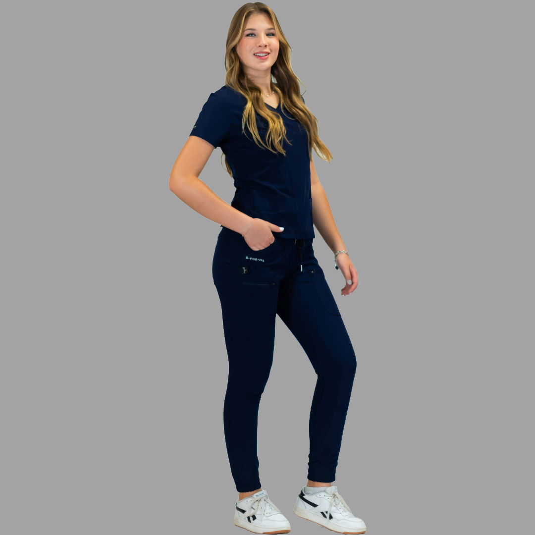 Women’s Waterproof Navy Top, Scrubs style 300