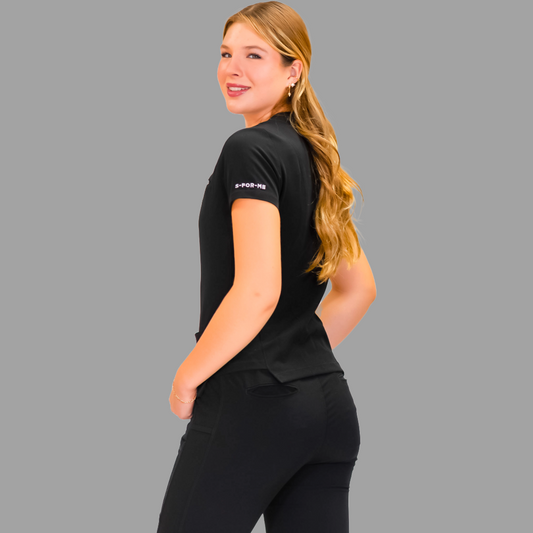 Women’s Waterproof Black Top, Scrubs style 300