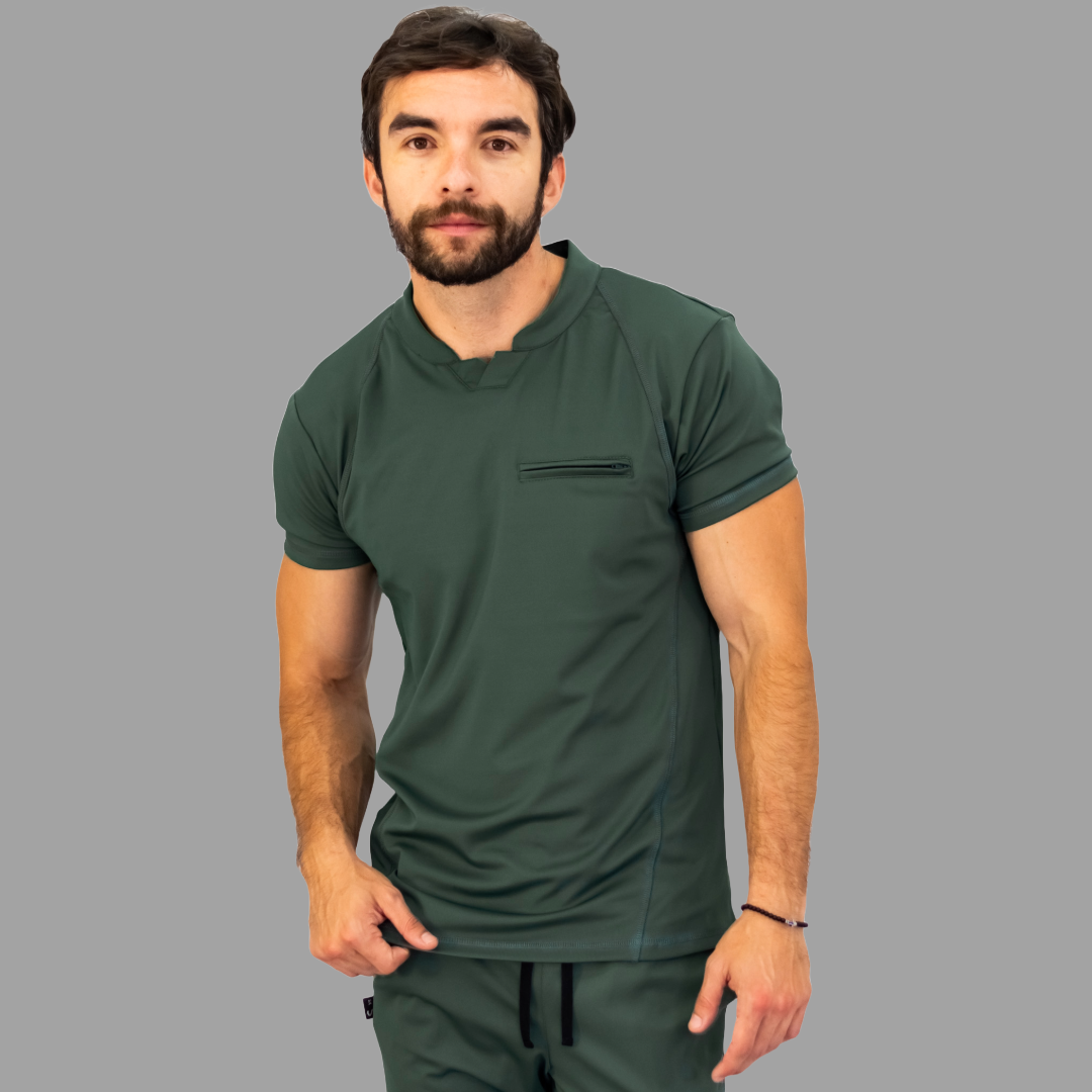 Men's Top 910 Olive Green Super Stretch, Scrubs 910