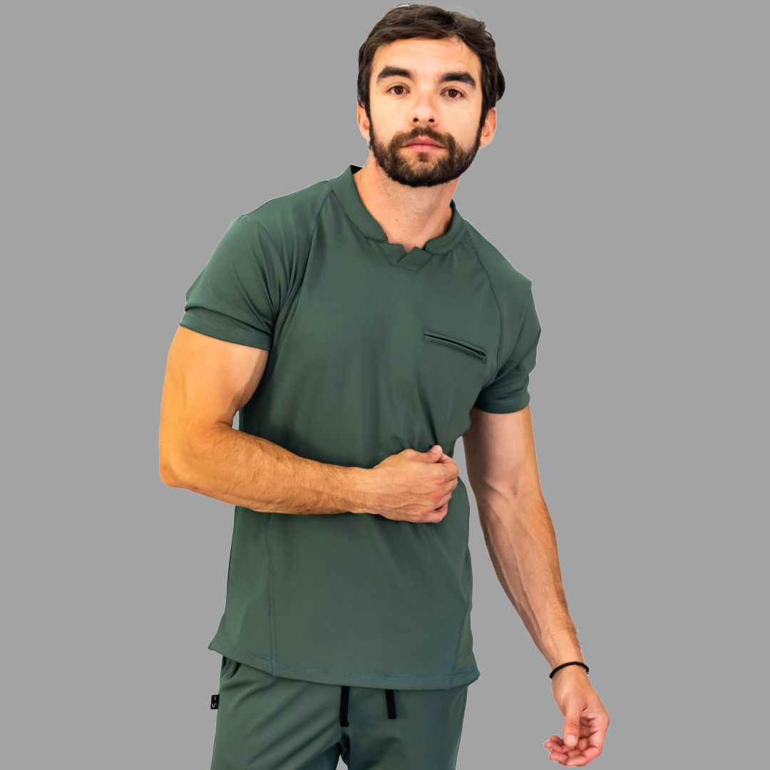 Men's Top 910 Olive Green Super Stretch, Scrubs 910