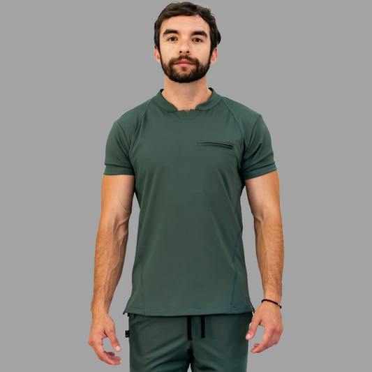 Men's Top 910 Olive Green Super Stretch, Scrubs 910