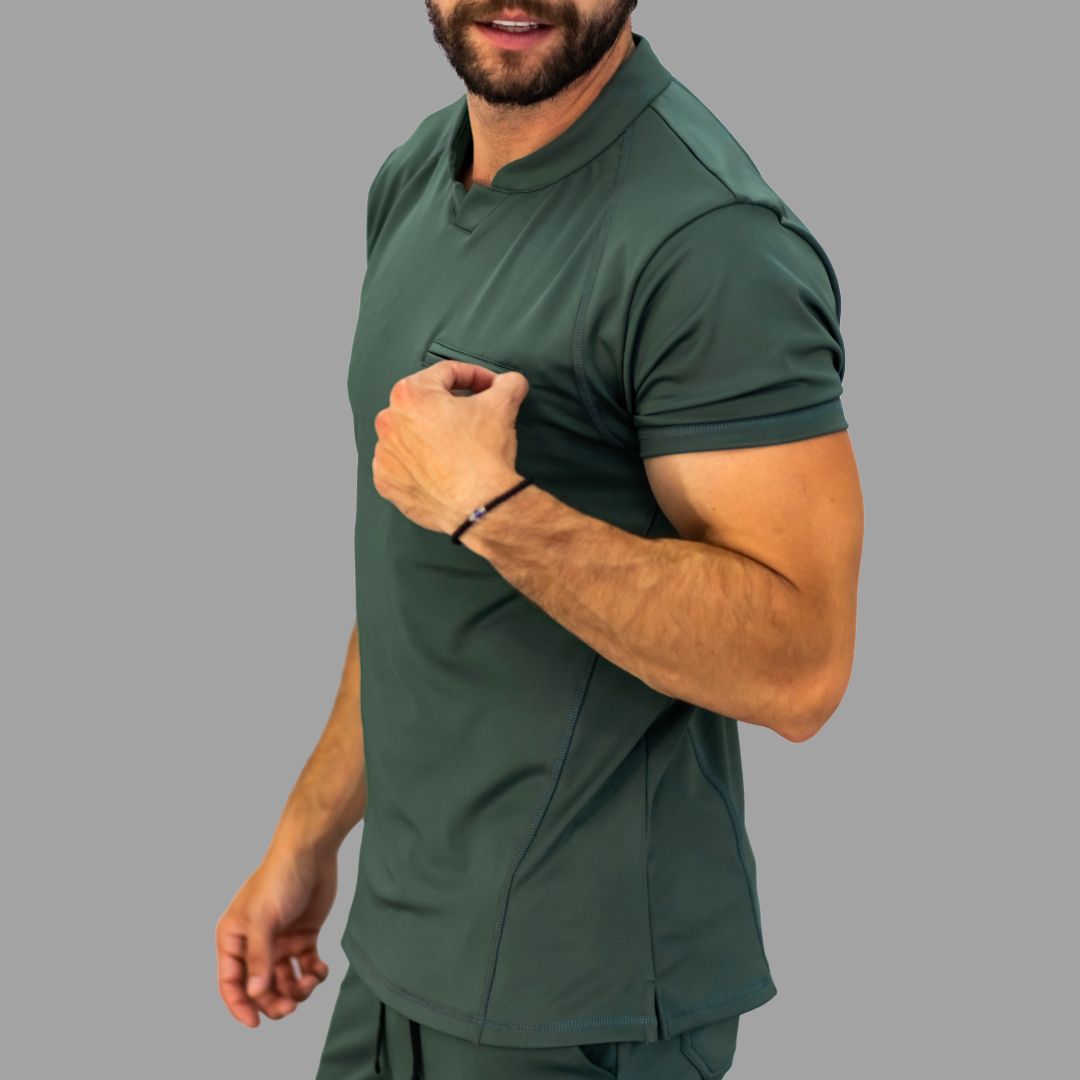 Men's Top 910 Olive Green Super Stretch, Scrubs 910