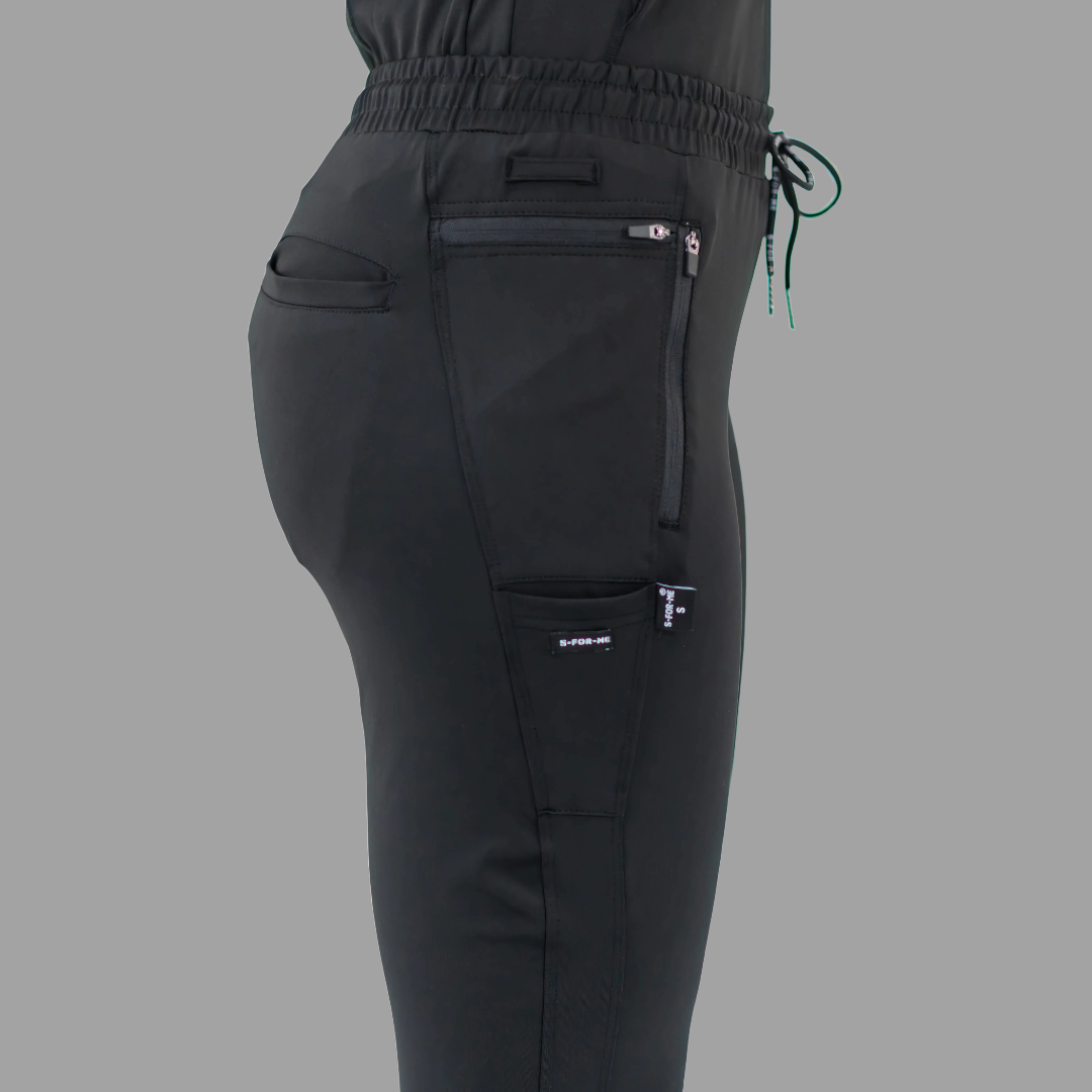 Women's Jogger Pants 920 Black Super Stretch