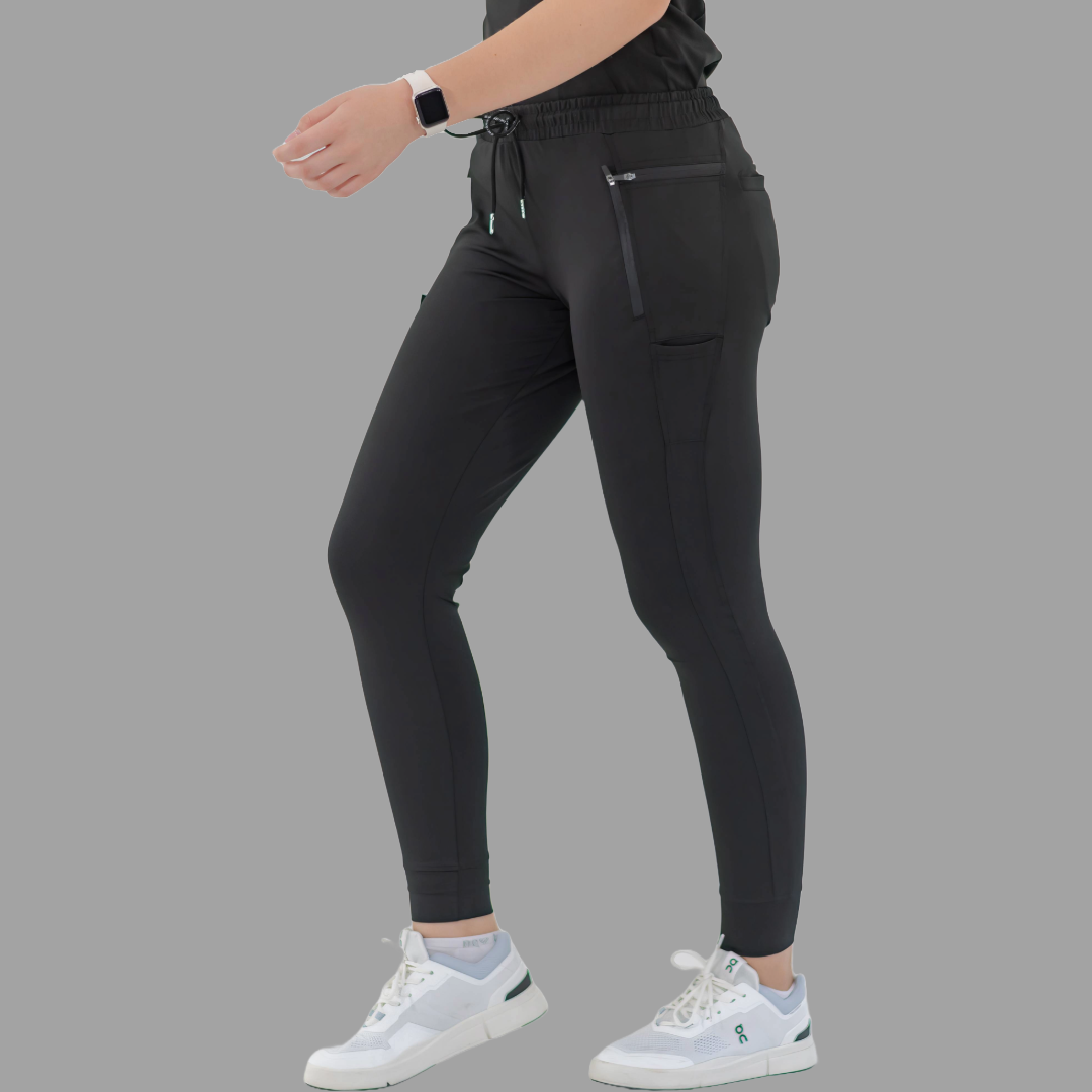 Women's Jogger Pants 920 Black Super Stretch