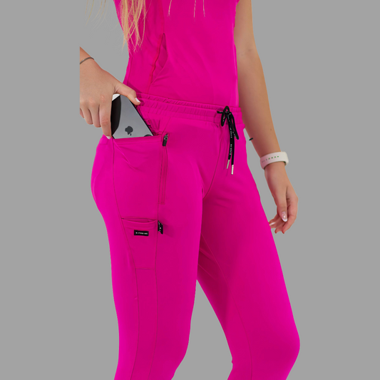 Women's Joggers Pants 920 Fuchsia Super Stretch