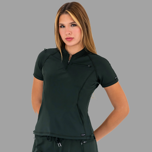 Women's Scrub Top 920 Super Stretch Bottle Green
