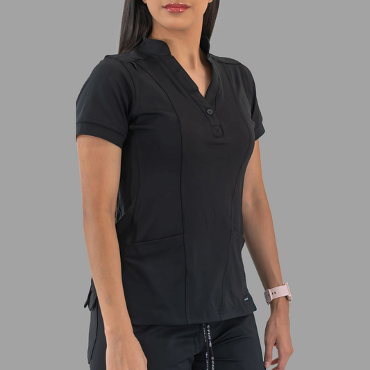 Women's Top 930 Black Super Stretch, Scrubs 930