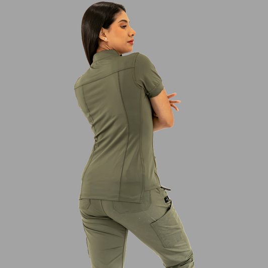 Women's Top 930 Olive Green Super Stretch, Scrubs 930