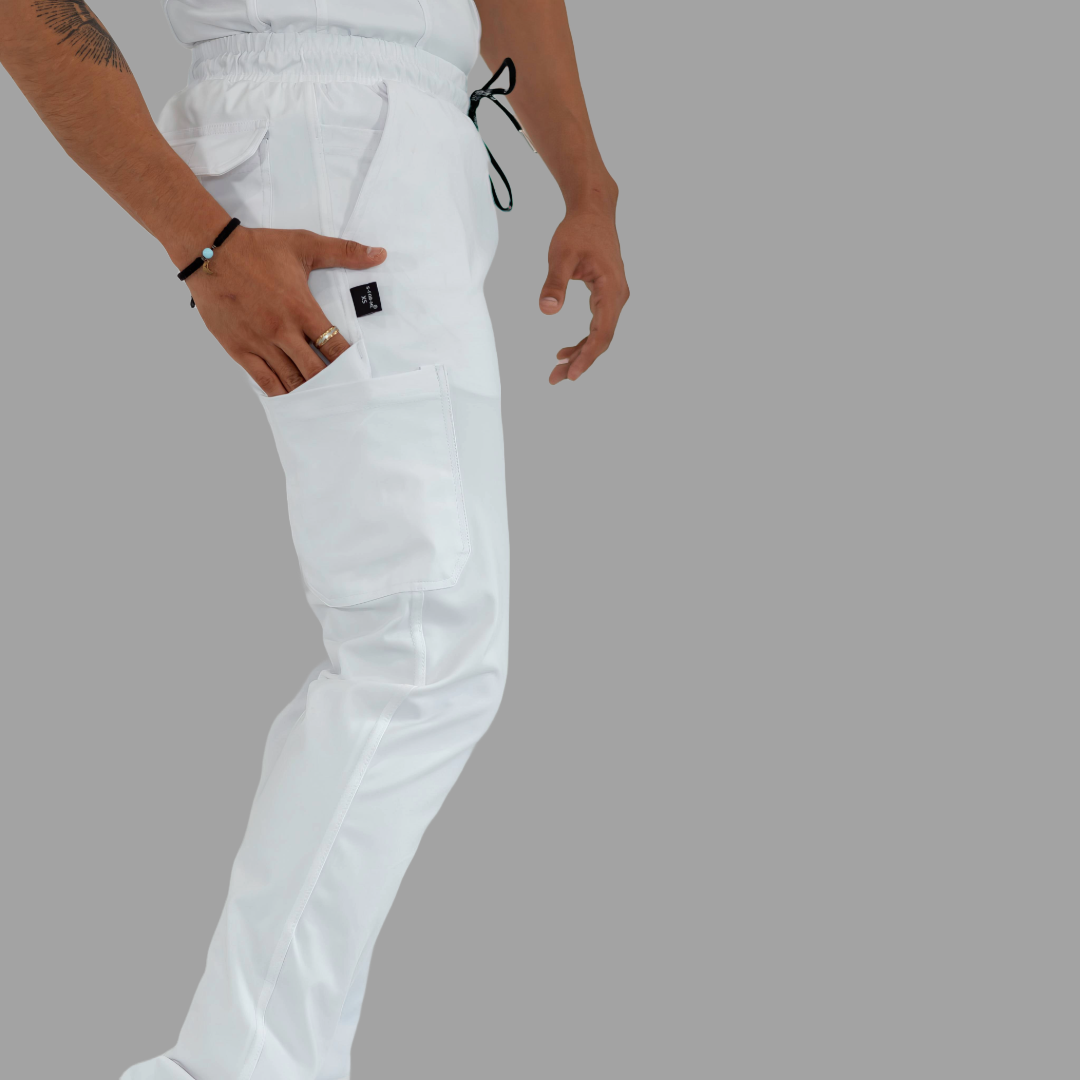 Men's Pants 930 White Super Stretch, Scrubs 930