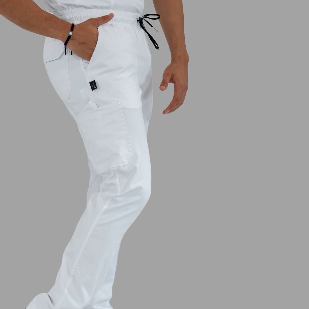 Men's Pants 930 White Super Stretch, Scrubs 930
