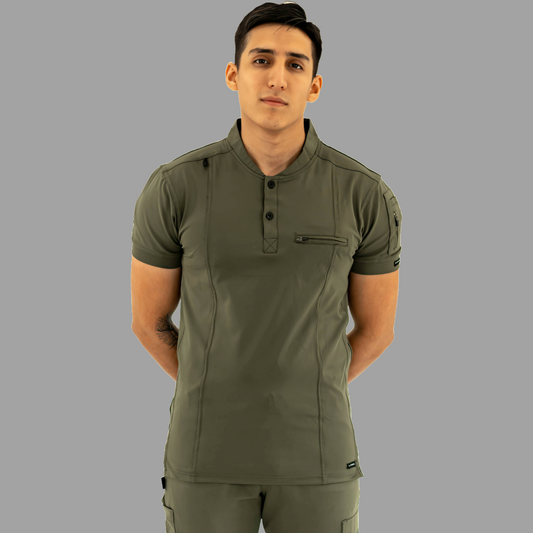Men's Top 930 Olive Green Super Stretch, Scrubs 930