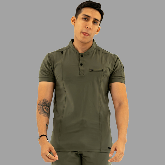 Men's Top 930 Olive Green Super Stretch, Scrubs 930