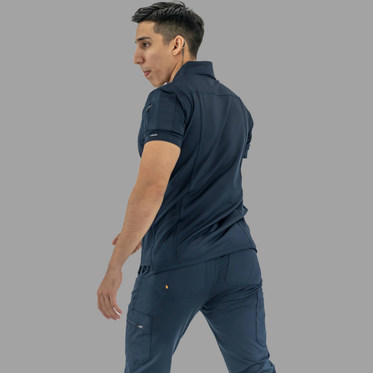 Men's Top 930 Navy Blue Super Stretch, Scrubs 930