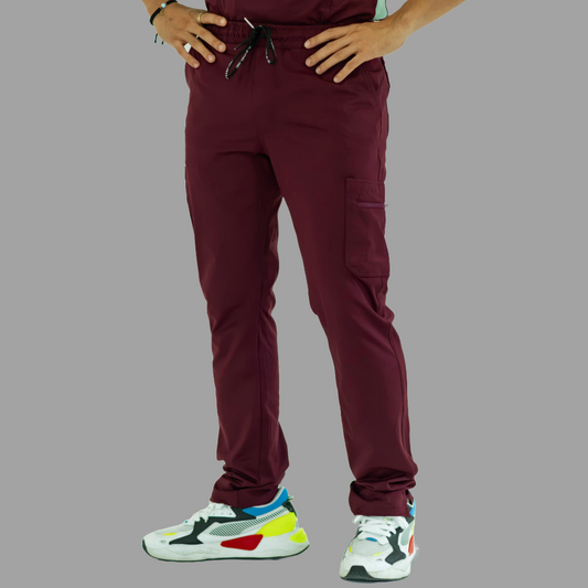 Men's Pants 930 Maroon Super Stretch, Scrubs 930