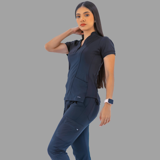 Women's Top 930 Navy Blue Super Stretch, Scrubs 930