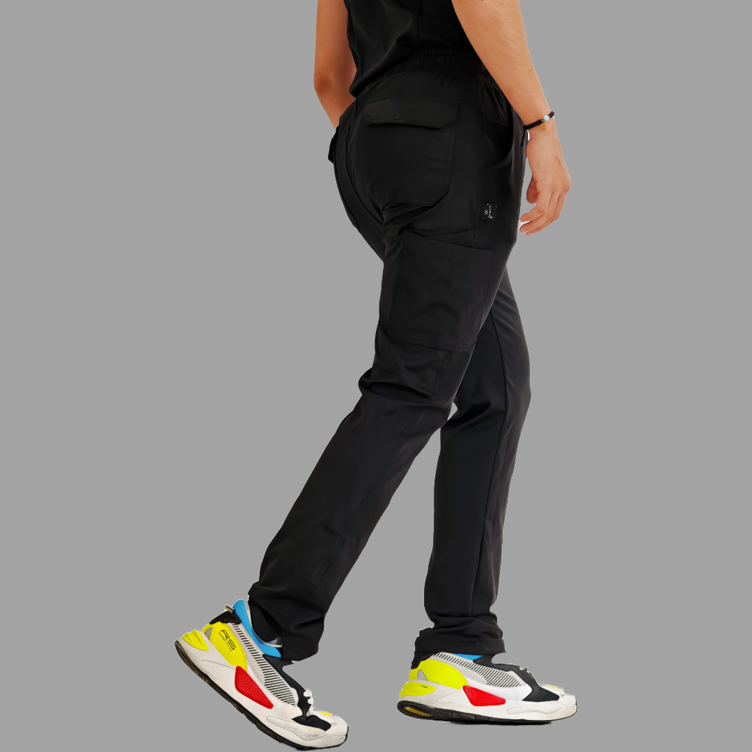 Men's Pants 930 Black Super Stretch, Scrubs 930