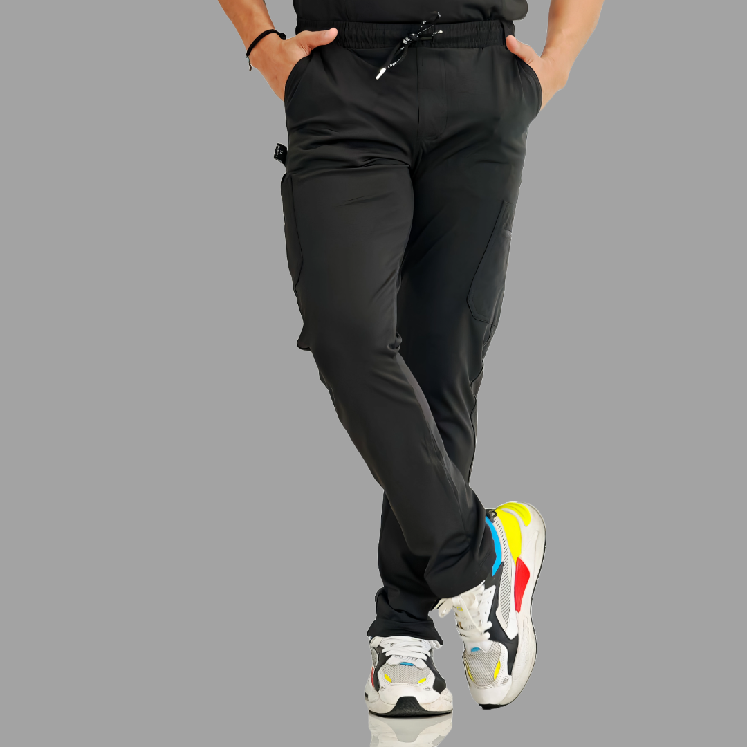 Men's Pants 930 Black Super Stretch, Scrubs 930