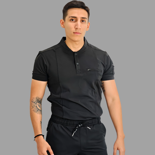 Men's Top 930 Black Super Stretch, Scrubs 930