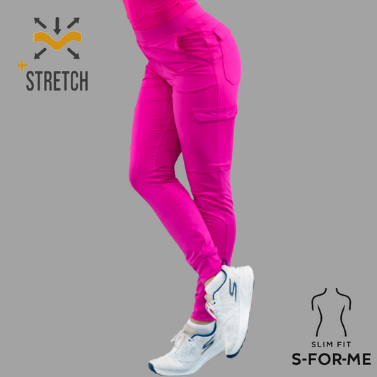 Women's Jogger Pants 901 Hot Pink Super Stretch