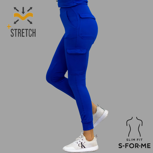 Women's Joggers Pants 901 Royal Blue, Super Stretch Scrubs