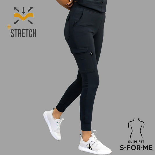 Women's Pants 901 Black, Super Stretch Scrubs