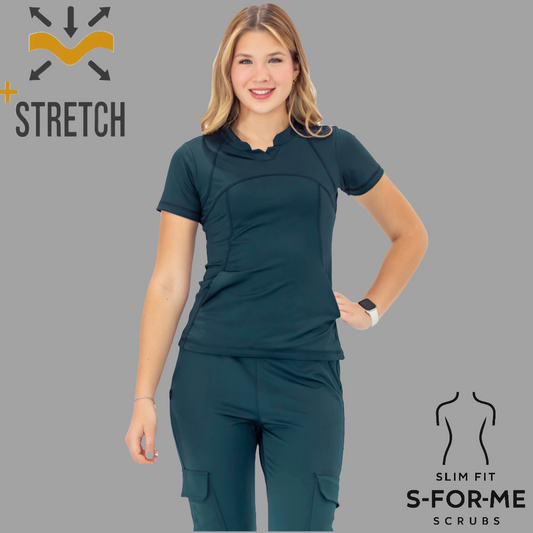 Women's Top 910 Airforce Blue, Super Stretch Scrubs