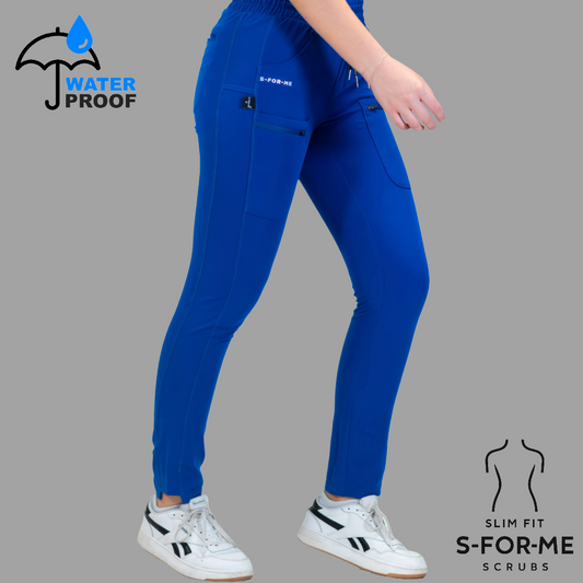 Women’s Waterproof Royal Blue Pants, Scrubs Style 300