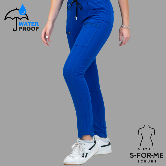 Women’s Waterproof Royal Blue Pants, Scrubs Style 300