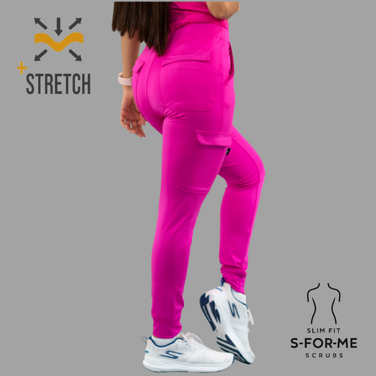 Women's Jogger Pants 901 Hot Pink Super Stretch