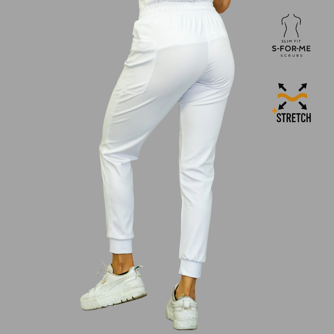 Women's Pants 902 White, Super Stretch Scrubs