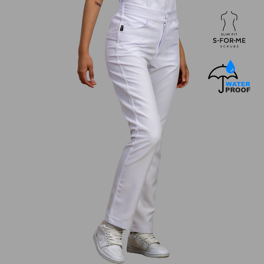 Women's Classic Pants Pure White Waterproof