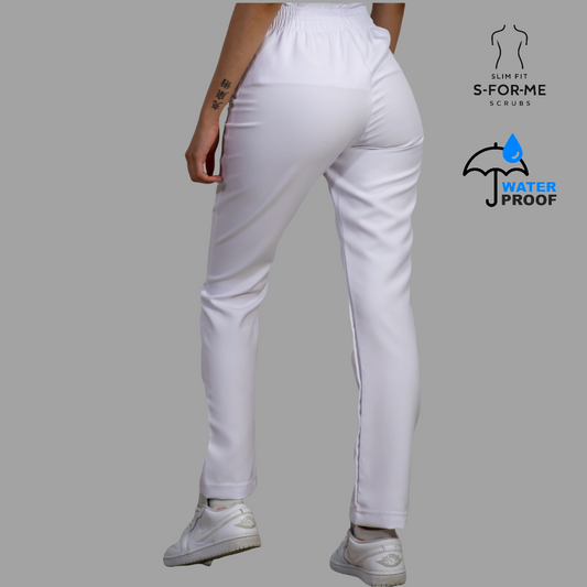 Women's Classic Pants Pure White Waterproof