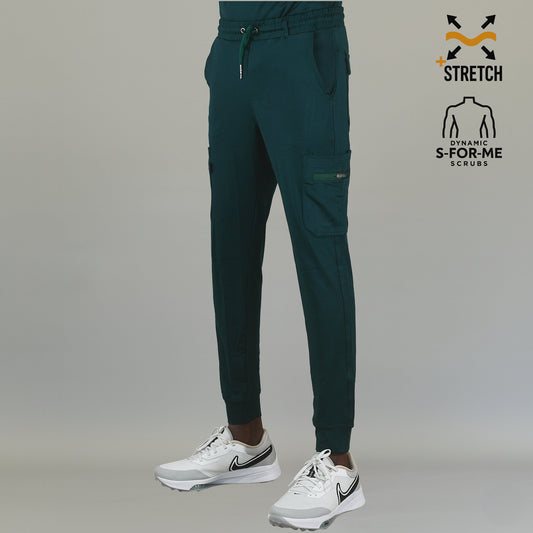 Men's Scrub Jogger Pants 901 Bottle Green Super Stretch