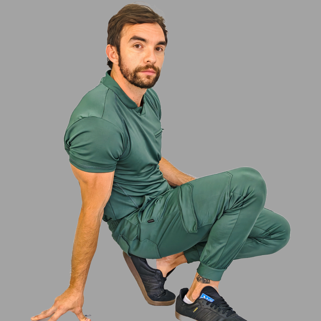 Men's Top 910 Jasper Green Super Stretch, Scrubs 910
