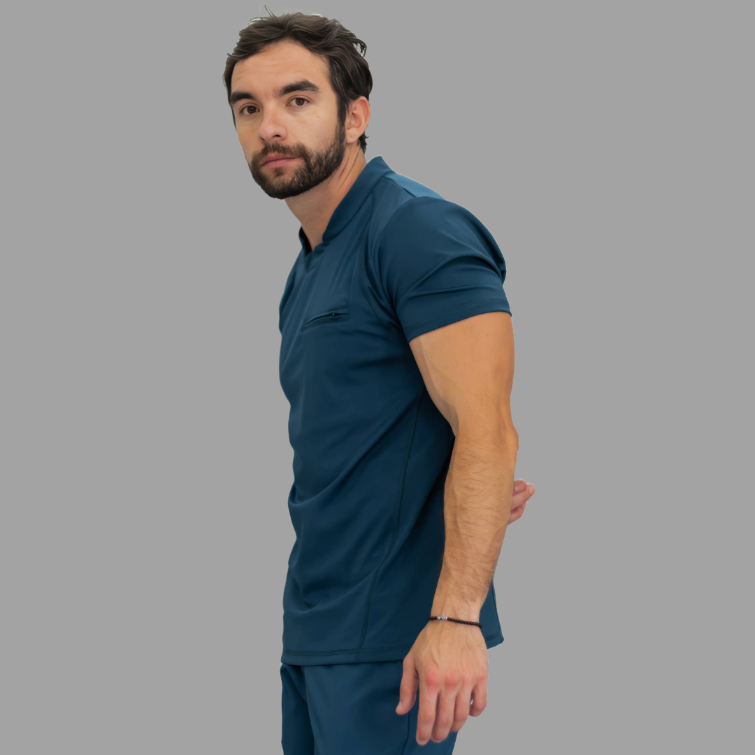 Men's Top 910 Airforce Blue Super Stretch, Scrubs 910