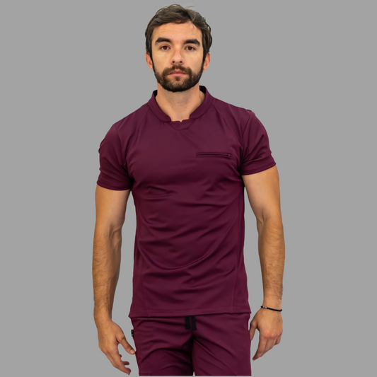 Men's Top 910 Wine Super Stretch, Scrubs 910