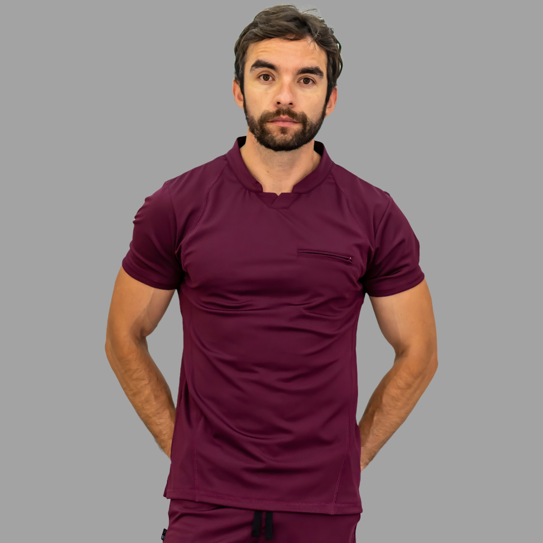 Men's Top 910 Wine Super Stretch, Scrubs 910