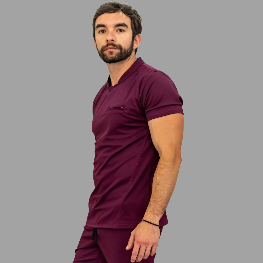 Men's Top 910 Wine Super Stretch, Scrubs 910