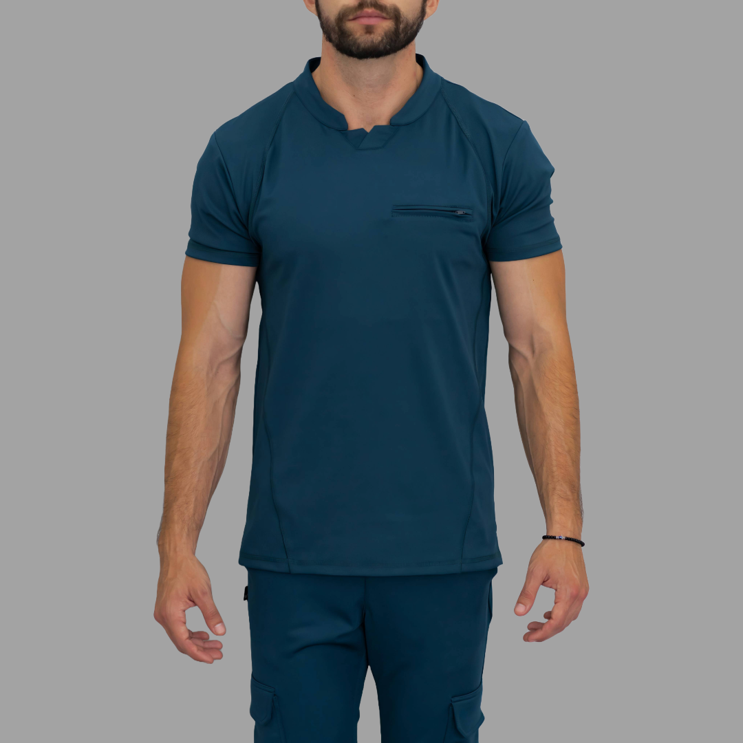 Men's Top 910 Airforce Blue Super Stretch, Scrubs 910