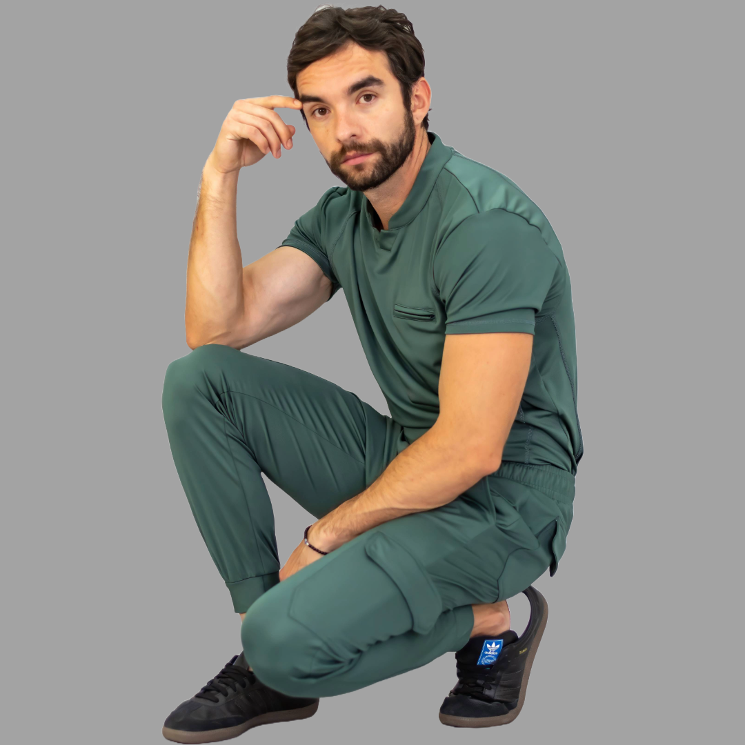 Men's Top 910 Jasper Green Super Stretch, Scrubs 910