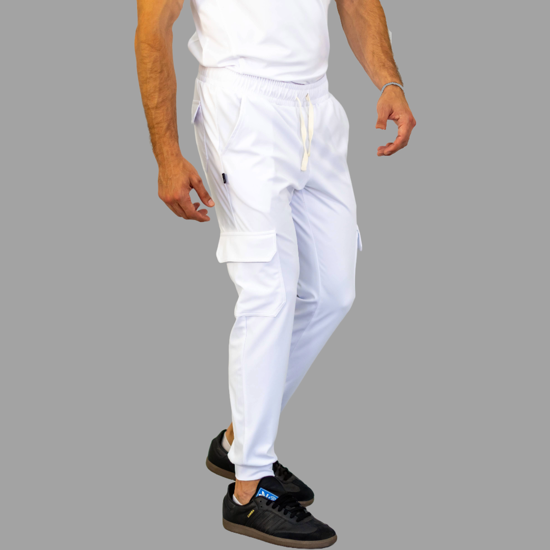 Men's Pants 910 White Super Stretch, Scrubs 910