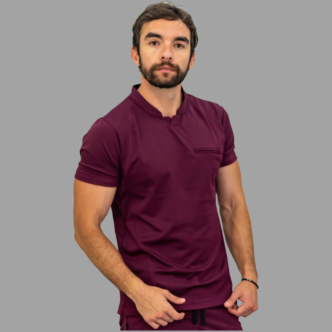 Men's Top 910 Wine Super Stretch, Scrubs 910