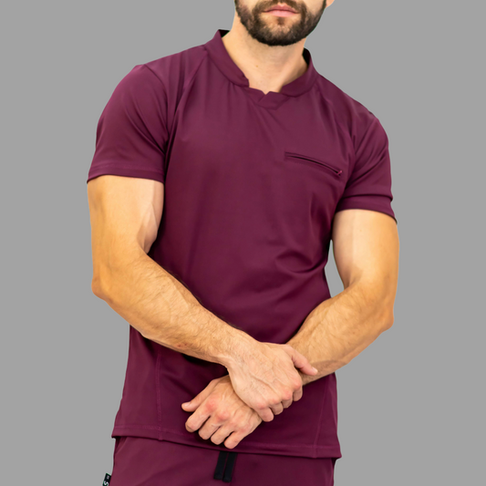Men's Top 910 Wine Super Stretch, Scrubs 910