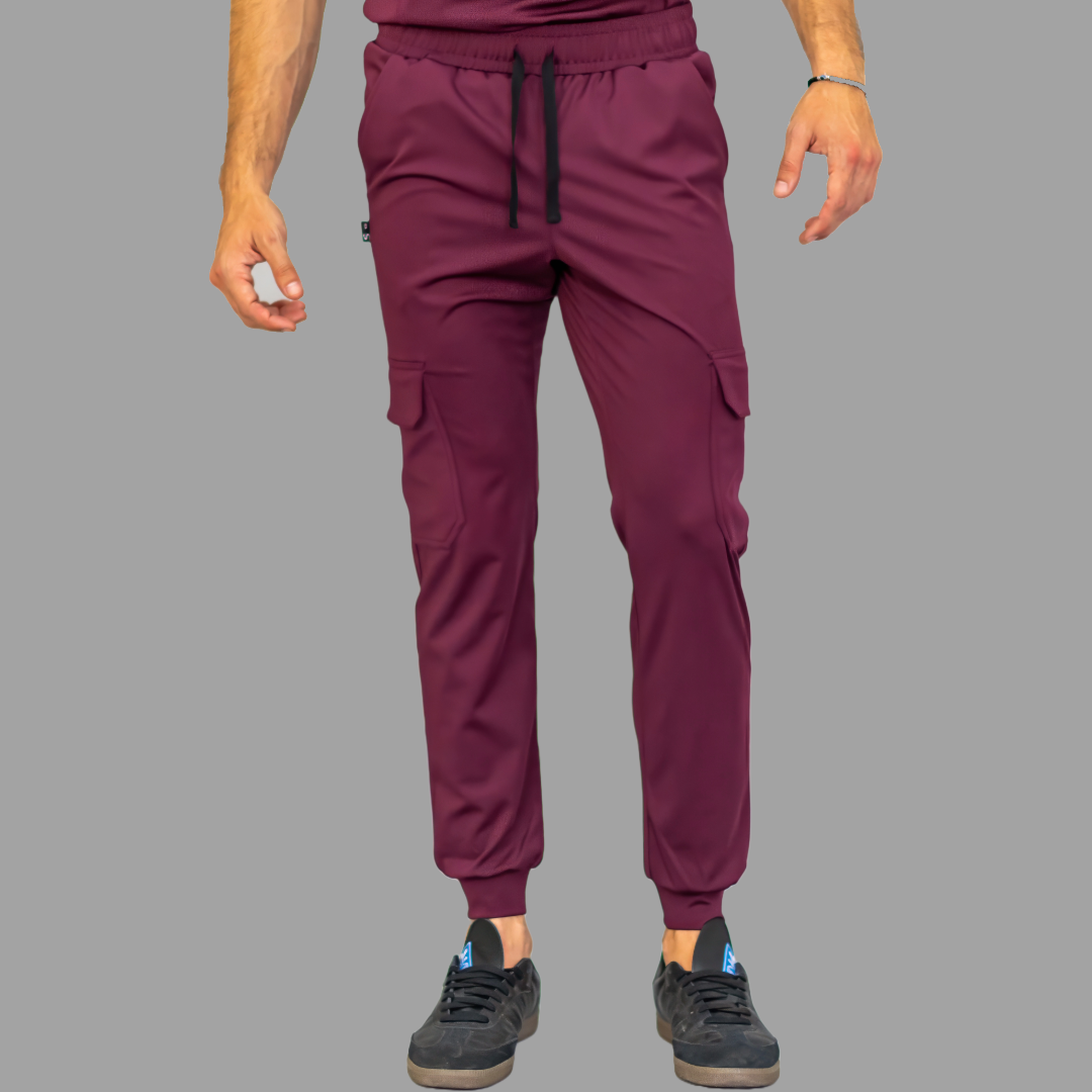 Men's Pants 910 Wine Super Stretch, Scrubs 910