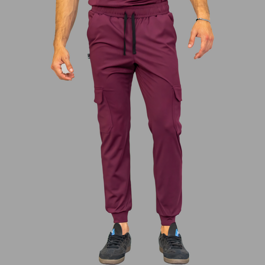Men's Pants 910 Wine Super Stretch, Scrubs 910